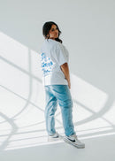 HE RESTORES MY SOUL TEE IN WHITE
