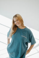 HE RESTORES MY SOUL TEE IN BLUE