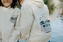Christian kids hoodie with “Created With a Purpose” design — faith-based children’s apparel.