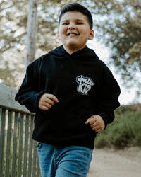 Front of premium beige Christian children’s hoodie — soft, durable, and faith-based.
