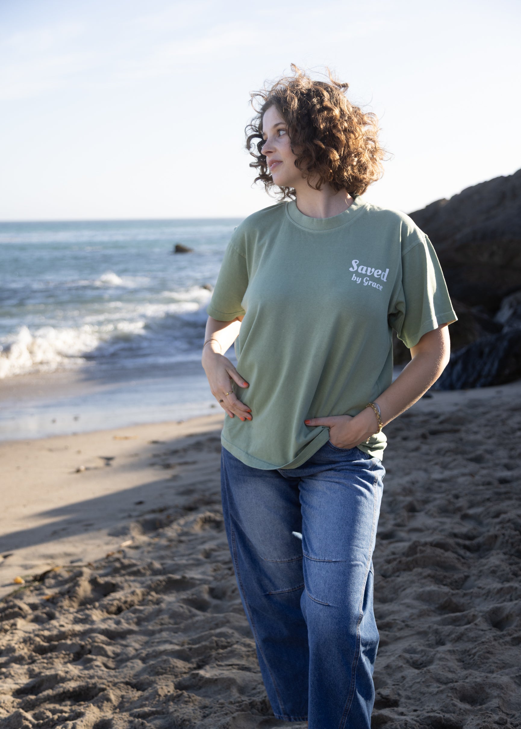 Saved by Grace Unisex Premium Tee
