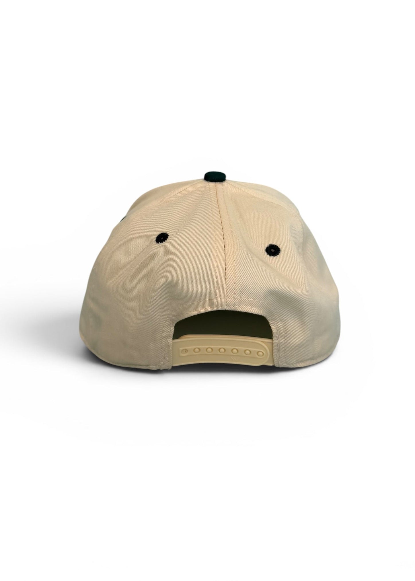 Beige baseball cap on a white background