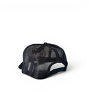 Black mesh cap on a white background