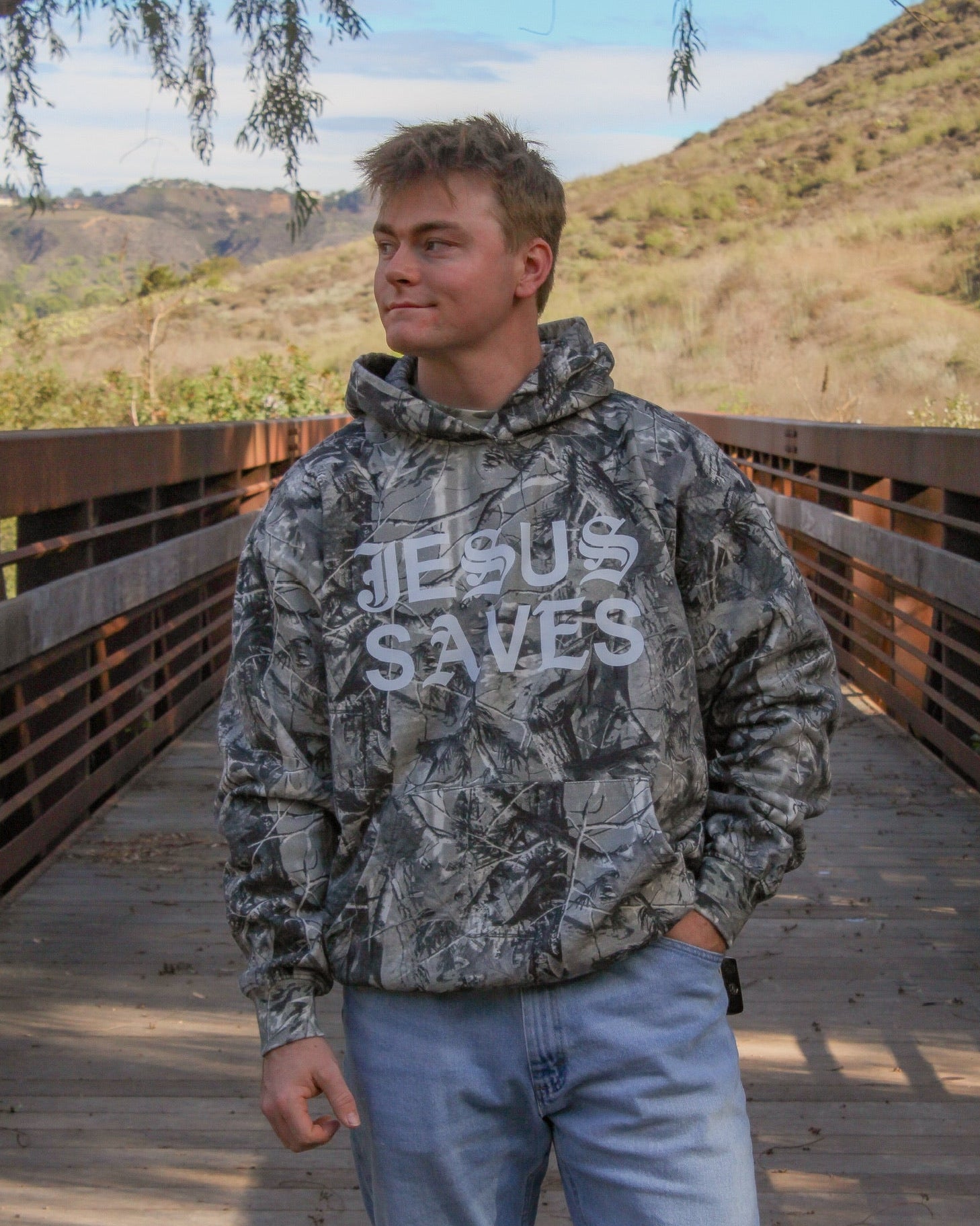 Jesus Saves Camo Special Hoodie