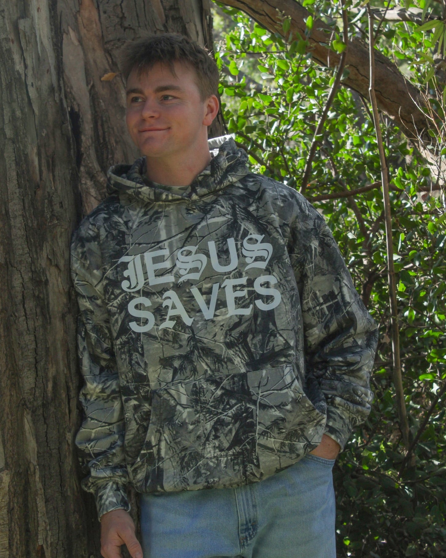 Jesus Saves Camo Special Hoodie