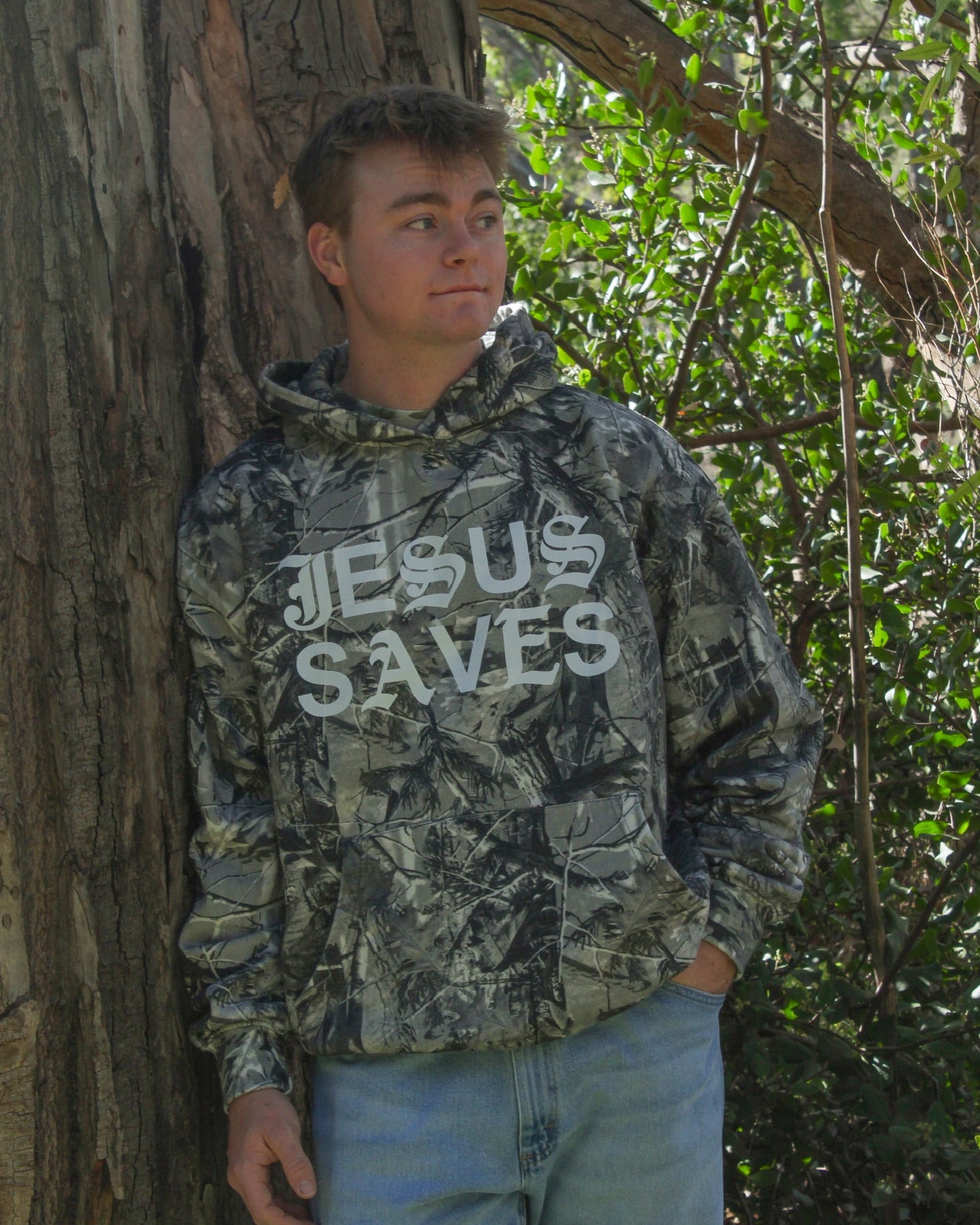 Jesus Saves Camo Special Hoodie