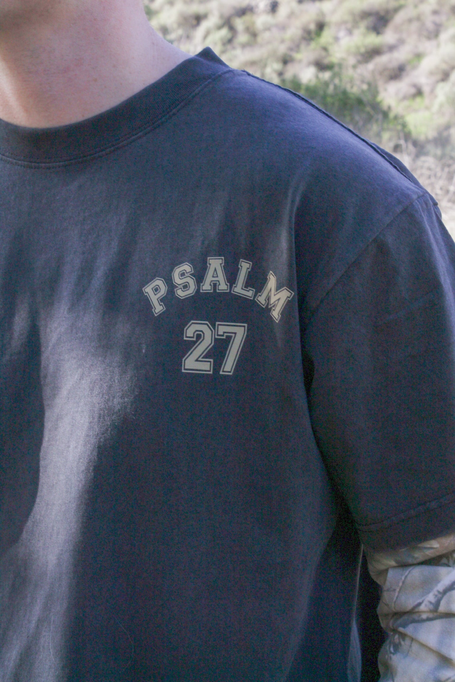 Psalm 27 Oversize Box Long Sleeve Tee