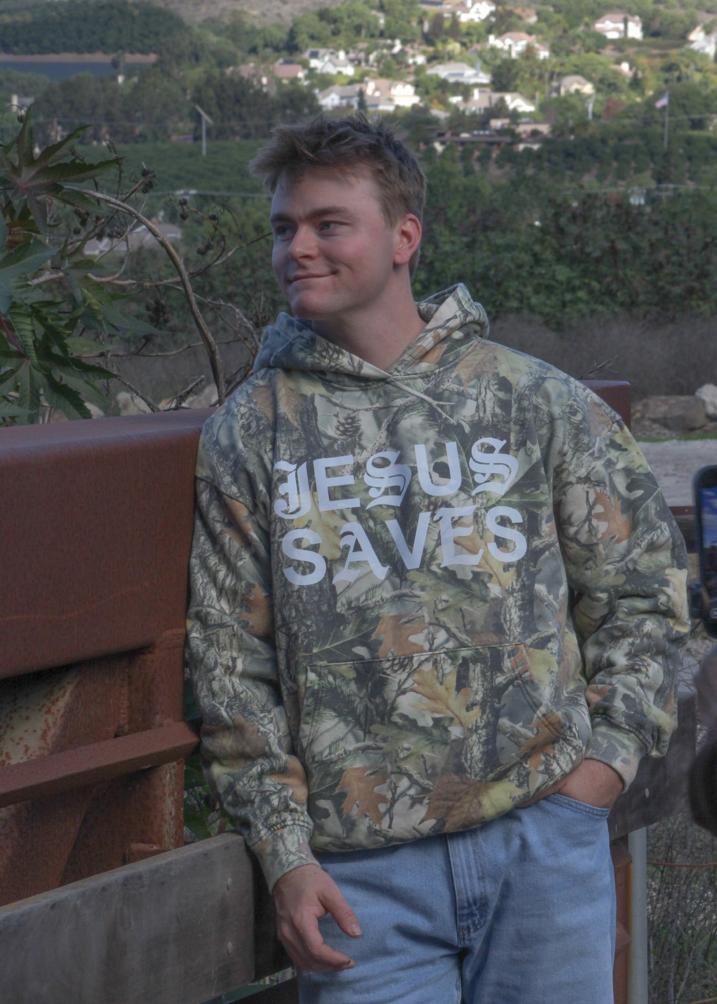 Jesus Saves Unisex Premium Hoodie