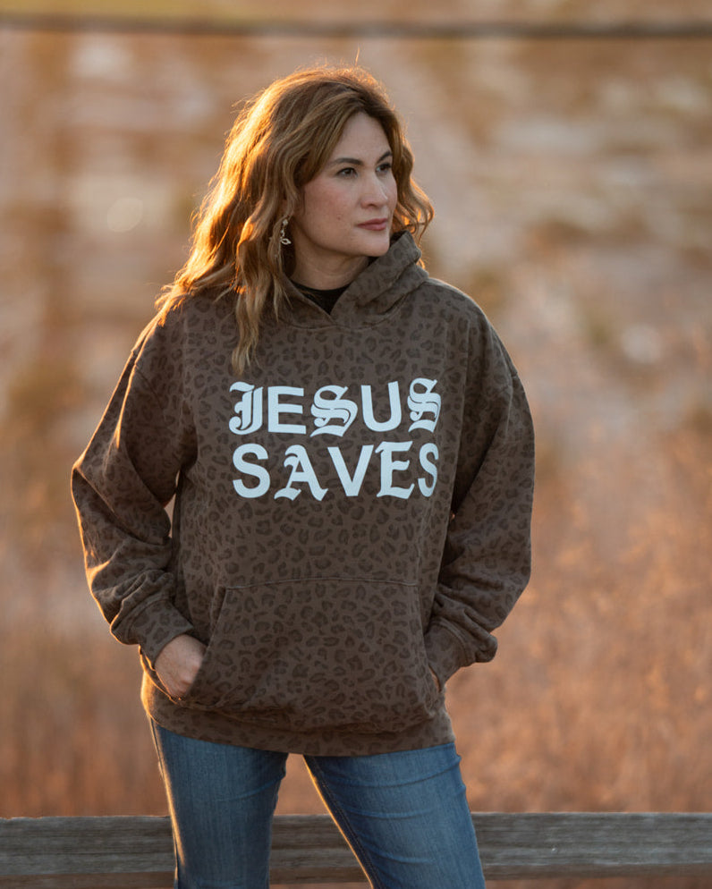 Jesus Saves Leopard Special Hoodie
