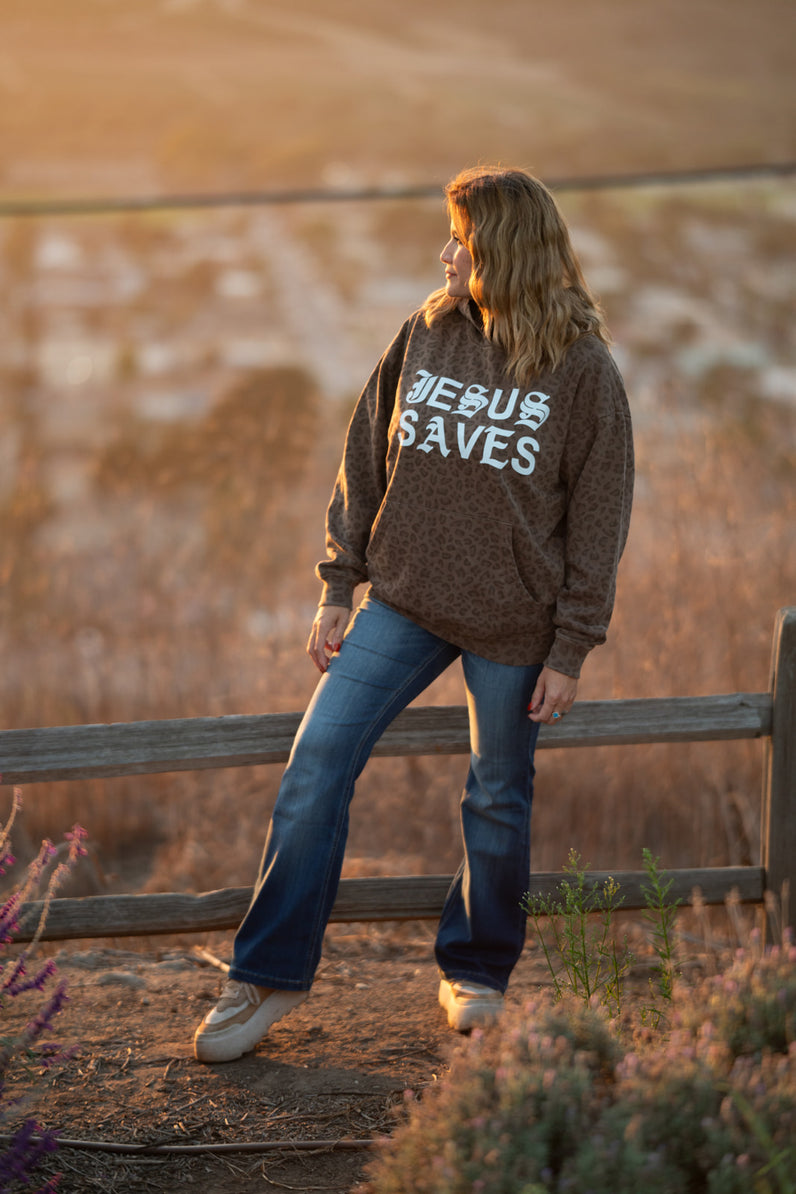 Jesus Saves Leopard Special Hoodie