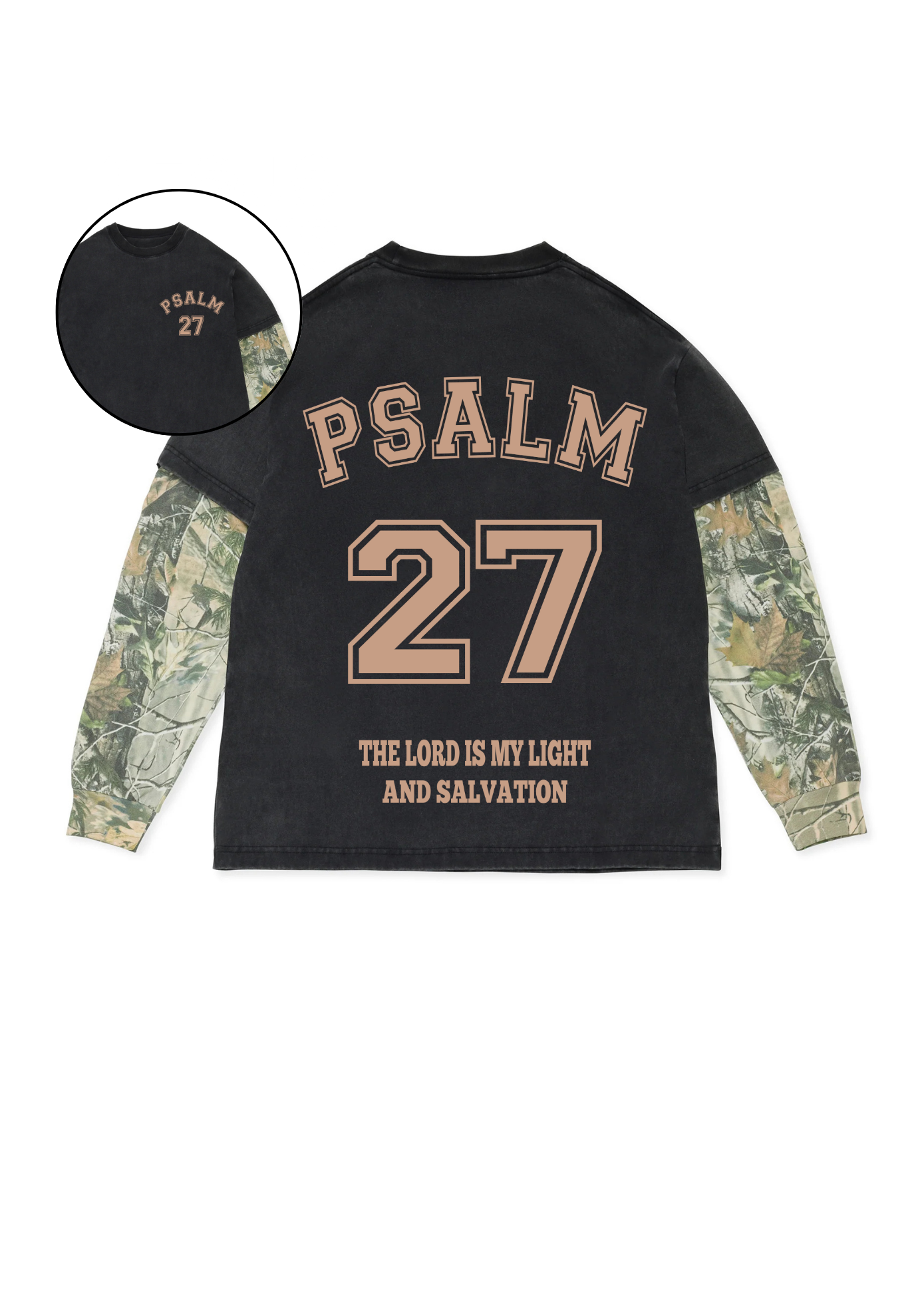 Psalm 27 Oversize Box Long Sleeve Tee