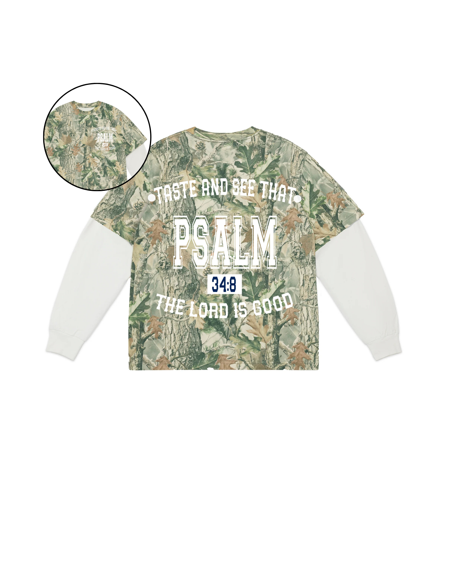 Taste & See "Psalm 34" Oversize Box L/S Tee